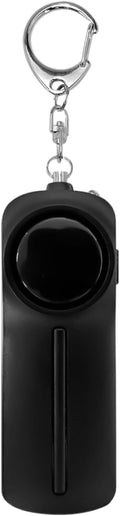 Safesound Personal Alarm: Your 130dB Self-Defense Companion - Keychain Emergency LED Flashlight - Security and Protection for Women, Girls, Kids, and The Elderly (Black, 1)