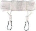 50 Ft Clothesline Long Clothes Line, Cotton Clothesline Rope Laundry Line Rope Craft Drying Rope Adjustable forCamping Travel & Home Use DIY Rope as Candle Replacement Wick Laundry Line Dryer Rope