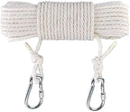 50 Ft Clothesline Long Clothes Line, Cotton Clothesline Rope Laundry Line Rope Craft Drying Rope Adjustable forCamping Travel & Home Use DIY Rope as Candle Replacement Wick Laundry Line Dryer Rope
