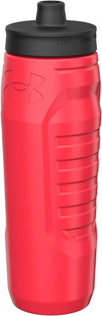 Under Armour Squeeze Water Bottles, 32 oz Water Bottles, Sideline Sports Water Bottle with Quick-Shot Lid, Quick & Easy Hydration, Gym Water Bottles, Squeeze Bottle, 1 32oz Bottle