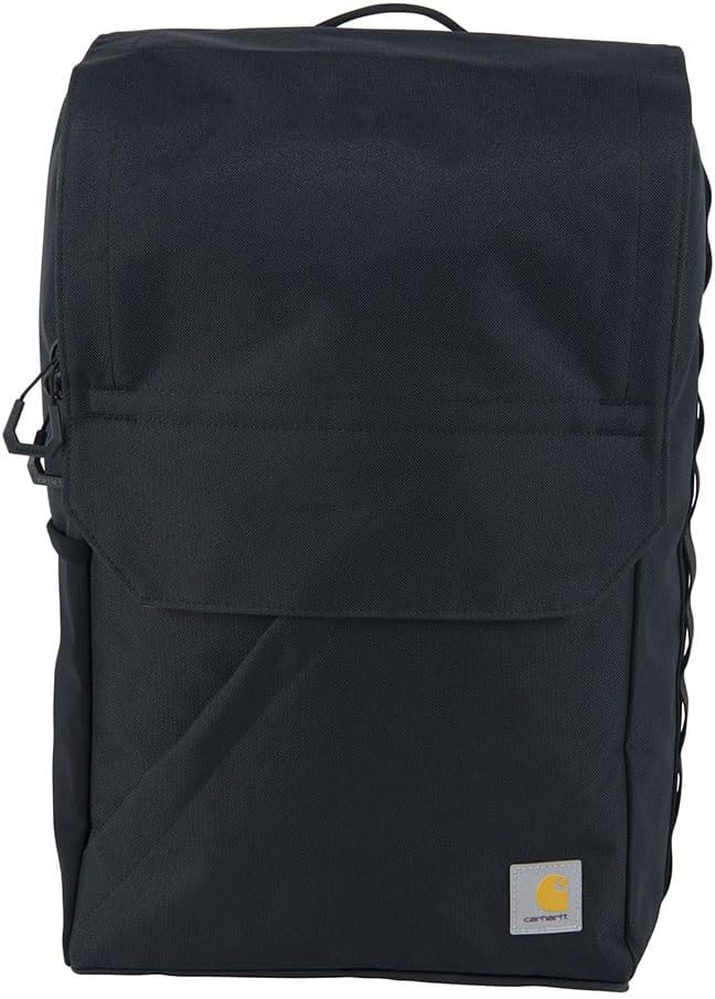 Carhartt 21L Top-Load Backpack, Durable Water Resistant Coated Canvas Base W/ 17" Laptop Sleeve, Black