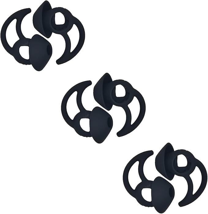 Silicone Replacement Earbud Tips Earbud Covers Ear Tips Compatible with Bose Quietcomfort and Sport Headphone Rubber Tips Large 3 Pairs