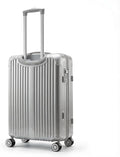 Gabbiano 9060 3 Piece ABS Luggage Set – Expandable Hardshell Suitcase with Add-A-Bag Strap, TSA Lock & 8-Wheel Spinners – Lightweight (20" Carry On, 26" Medium, 30" Large) (Silver, Medium 26)