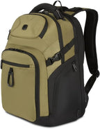 SwissGear Endure ScanSmart Laptop Backpack – TSA Approved Tech Backpack – Fits Most 17" Laptop – Multiple Organizer Pockets – Olive
