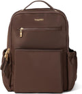 Baggallini Tribeca Expandable Laptop Backpack - 15"x11" Lightweight RFID Computer Bag for Work & Travel with Luggage Sleeve