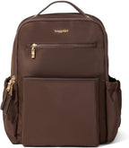 Baggallini Tribeca Expandable Laptop Backpack - 15"x11" Lightweight RFID Computer Bag for Work & Travel with Luggage Sleeve