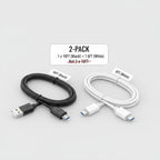 DEEGO Micro USB Cable, 2Pack Extra Long Android Charger Cable 10Ft 6Ft, Charger Cord Fast Android USB Charging Cable Compatible with Samsung Galaxy S7 Edge S6 S5 and More