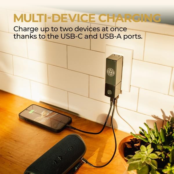 Halo 5000AC Power Bank with Foldable AC Plug Midnight