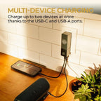 Halo 5000AC Power Bank with Foldable AC Plug Midnight