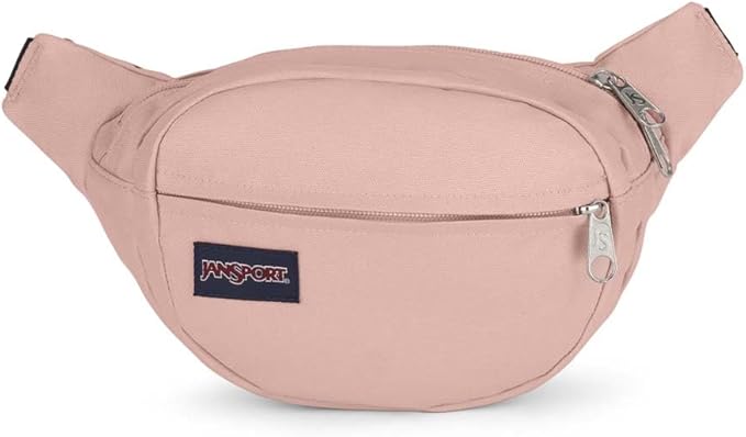 JanSport Fifth Avenue Fanny Pack Crossbody Bags for Women, Men - Stylish, Durable Waist Bag with Adjustable Belt, Main Zippered Pocket, Quick Stash Pocket - Travel Essentials - Black