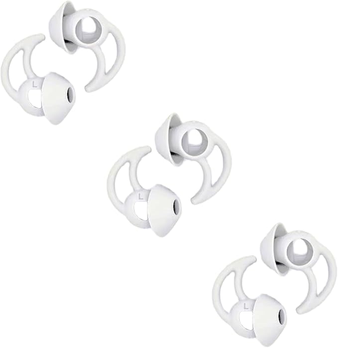 Replacement Earbud Tips Silicone Earbud Covers Ear Tips Compatible with Bose Quietcomfort and Sport Headphone Ear Bud Tips Large 3 Pairs