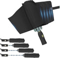 TOPSAIL 45in Compact Inverted Folding Umbrella for Travel Wind-resistant, Anti-rebound & Safe Collapsing, Portable & Sturdy Windproof Reverse Umbrellas for Rain