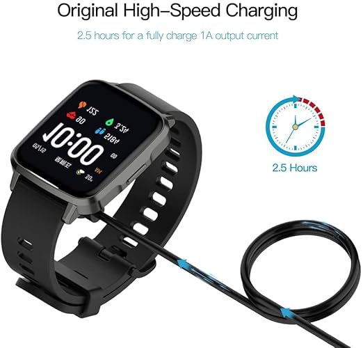[2-Pack] 3.3FT Smart Watch Charger Magnetic USB Charging Cable for Letsfit Willful YAMAY VeryFitPro SW023 ID205L SW021 ID205U ID205S SW025 Uwatch 3S 3 2 2S