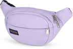 JanSport Fifth Avenue Fanny Pack Crossbody Bags for Women, Men - Stylish, Durable Waist Bag with Adjustable Belt, Main Zippered Pocket, Quick Stash Pocket - Travel Essentials - Black