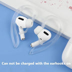 2 Pairs Ear Hooks Compatible with AirPods 3rd Generation [Multi-Dimensional Adjustable] Accessories Compatible with AirPods Pro AirPods 3 2 1 Gen(Transparent+Black)