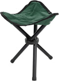 Folding Camping Stool with Carry Strap - Portable Tripod Lightweight 3-Leg Collapsible Chair for Outdoor Hiking, Fishing, Picnic & Travel(Green)
