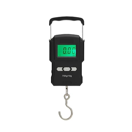 Luggage Weight Scale, 3pcs 75kg/10g Tape Measure Digital Scale Portable Digital Backlight Fishing Hanging Hook Scale with Ruler,for Travel