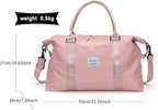 HYC00 Travel Duffel Bag,Carry-on Overnight Weekender Bags for Women,Sports Tote Gym Bag with Wet Pocket