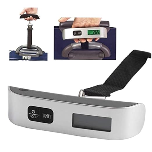 Travel Luggage Scale Digital Hanging Scale Portable Electronic T-Shaped Backlit Handheld Scale for High Precision Weighing Weighing