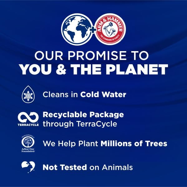 ARM & HAMMER Plus OxiClean Stain Fighters: 5-in-1 Laundry Detergent Power Paks, Fresh Scent, 72 Count