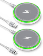 Pixel 10a 10 Pro XL Wireless Charger Android Fast Charging for Google Pixel 10 9a 9 Pro XL 8 8a 7, 2Pack 15w Wireless Charging Pad Cargador Inalmbrico para Samsung for Galaxy iPhone 17e 17 16Pro Max