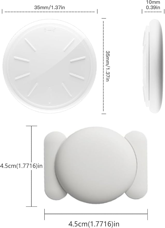 GPS Car Tracker,No Monthly Fee Tracker Device for Vehicles,Car GPS Tracker Work with Apple Find My(iOS Only),Mini Hidden Car Tracker with Magnetic Case (White,1PCS)