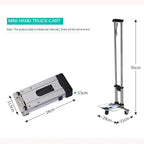 Portable Folding Hand Truck Dolly - Lightweight and Versatile Cart for Easy Personal Travel, Compact Design for Home, Office, and Outdoor Use - HBJWOV
