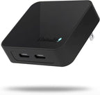 Nekmit Dual Port USB C Wall Charger, 40W PD Fast Charging USB C Wall Plug Adapter, Flat Thin Slim Charger Block for iPhone 17/17 Pro/17 Pro Max, Galaxy, MacBook Air, iPad, AirPods and More