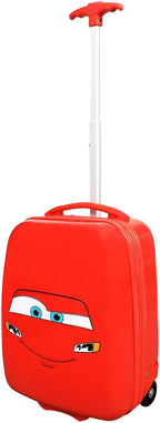 Bioworld Cars Lightning McQueen Big Face 16.5" Toddler Two-Wheel Carry On Luggage