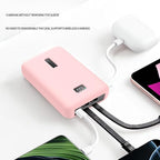 for Anker Zolo 20000mAh 30W Case - Soft Silicone Protective Cover, Drop-Resistant Power Bank Sleeve, Anti-Slip Portable Charger Skin for Travel Daily Use (Pink)