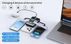 Magnetic Portable Charger 10800mAh with Built-in Cables, 15W Wireless Power Bank for Magsafe,30W PD Fast Charging USB-C Travel Essential Battery Pack for iPhone 17/16/15/14/13/12 Series