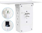 Power Charger Shelf-CFMASTER 11 Port Surge Protector Wall Outlet, 8 Electrical Outlet Extenders and 3 USB Ports 3.4A, with Removable Built-in Shelf and LED Indicator, FCC Listed, White