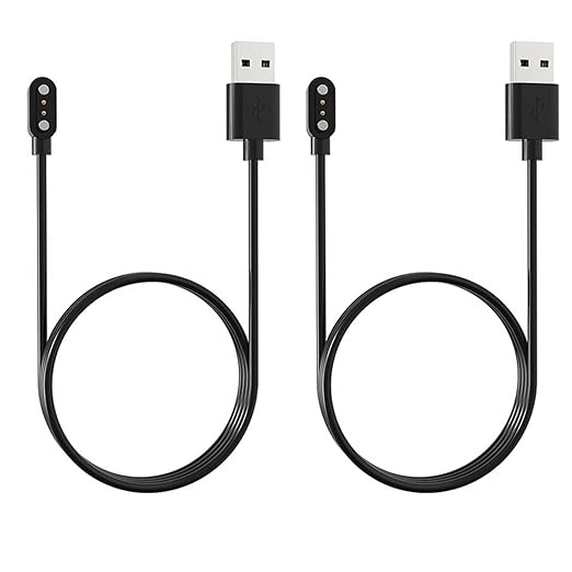 [2-Pack] 3.3FT Smart Watch Charger Magnetic USB Charging Cable for Letsfit Willful YAMAY VeryFitPro SW023 ID205L SW021 ID205U ID205S SW025 Uwatch 3S 3 2 2S