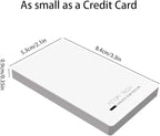 Dual USB Output Super Slim Power Bank Ultra Thin, 3000mAh Portable Charger Mini External Phone Battery Pack Small Dual Outlet, Emergency Phone Power Backup (White)