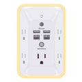 Multi Plug Outlet, HANYCONY Outlet Extender with 4 USB Ports (2 USB C) and Night Light, 1050J Surge Protector, Wall Mount, Outlet Splitter for Bathroom Kicthen Camper Dorm Room Essentials