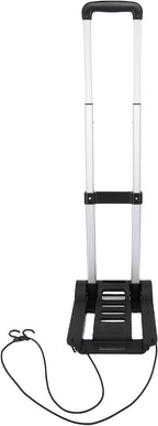 Folding Hand Truck,200lbs 4 Wheel Cart Collapsible Luggage Rolling Cart Enhanced Stability Easy Moving for Home Office Travel Shopping