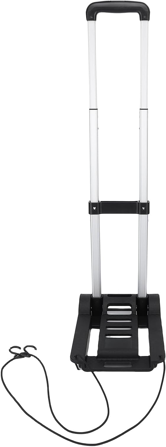 Folding Hand Truck,200lbs 4 Wheel Cart Collapsible Luggage Rolling Cart Enhanced Stability Easy Moving for Home Office Travel Shopping