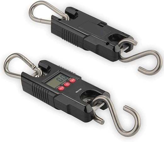 Portable Luggage Scale, 300kg /0.1kg High-Precision Mini Electronic Scale Portable Hanging Weighing Pig Sheep Livestock Hook Stainless Steel Hook Scale Called Heavy-Duty Hook Scale