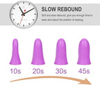 LYSIAN Slim Fit Foam Ear Plugs for Small Ear Canals, 100 Pairs 35dB SNR Noise Reduction Earplugs for Study, Travel, Work and Daily Quiet, Women, Teens, Purple