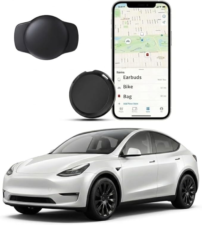 No Subscription GPS Tracker for Vehicles Work with Find My(iOS Only) Real-Time Mini Tracker Tags Global Coverage Hidden Car Location Tracking Tags Device with Magnetic Case No Monthly Fee Required