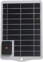 Minhe Portable 5W USB Solar Charger Panel For Outdoor Use, Efficient Charging Solution For Mobile Phones And Tablets(white)