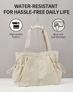 Gym Tote Bag for Women, Lightweight Yoga Mat Bag with Wet Dry Storage Pocket & Multi Pockets