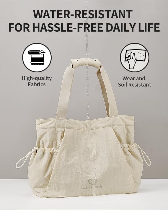 Gym Tote Bag for Women, Lightweight Yoga Mat Bag with Wet Dry Storage Pocket & Multi Pockets
