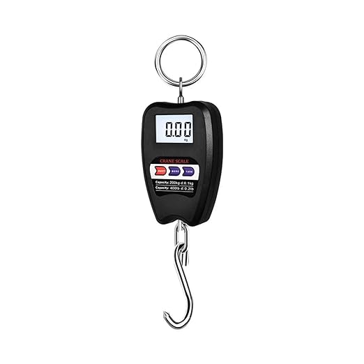 3Pcs 200KG High Precision Digital Luggage Scale with LCD Display, Portable Electronic Hook Scale for Travel and More