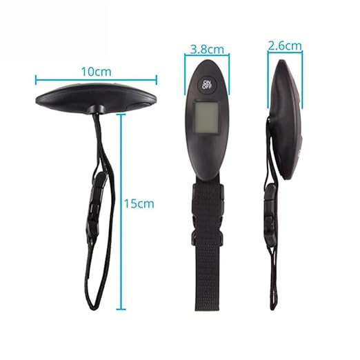 Luggage Weight Scale, 10pcs 40kg/100g Portable Luggage Scale High Precision Travel Digital Hanging Scales with Webbing Belt LCD Digital Electronic Luggage,for Travel