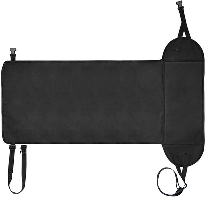 Airplane Foot Hammock Plane Footrest Support Travel Essentials for Car Office Home, Black