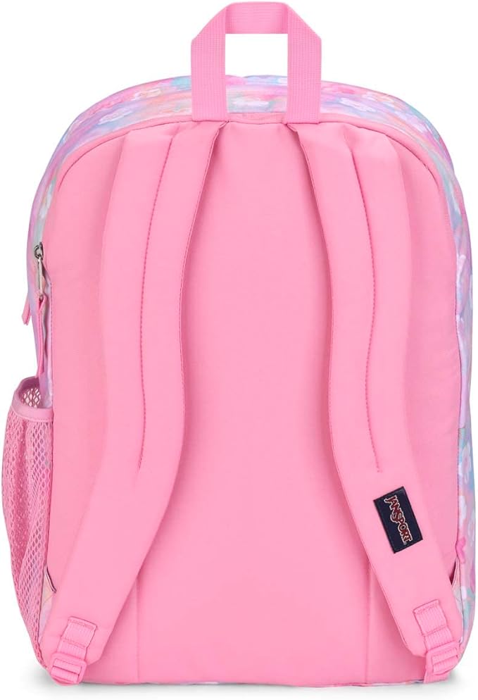 JanSport Laptop Backpack - Computer Bag with 2 Compartments, Ergonomic Shoulder Straps, 15” Laptop Sleeve, Haul Handle - Book Rucksack - Neon Daisy | 2 Compartments
