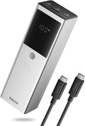 TALIX 125W Power Bank, 12800mAh Portable Laptop Charger with 240W USB-C Cable and 3-Port, PD Fast Charging Battery Pack for Laptop/Lenovo/Dell/MacBook/iPhone 17/Moto/Samsung S26, TSA Approved