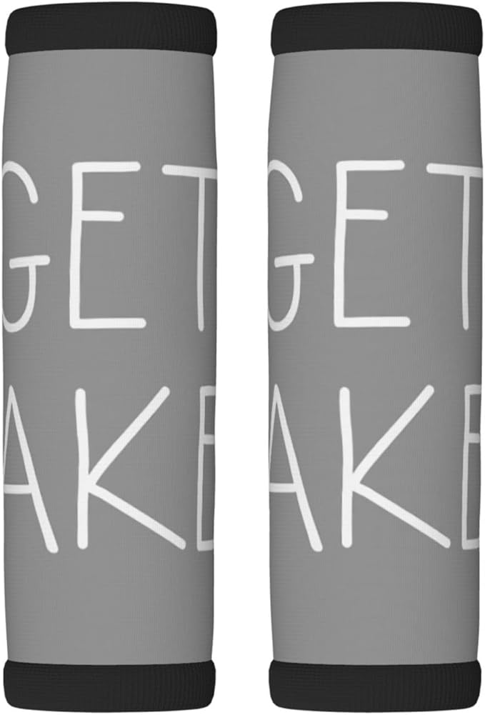 2 Pack Get Naked Grey Luggage Handle Wraps Suitcase Tags Identifiers for Travel Accessories