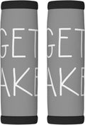2 Pack Get Naked Grey Luggage Handle Wraps Suitcase Tags Identifiers for Travel Accessories